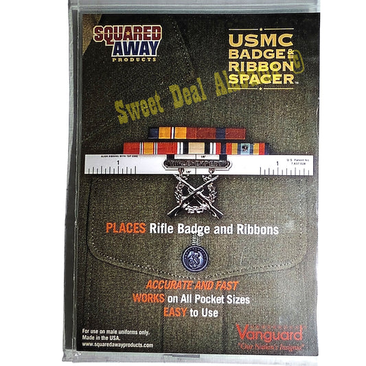 Squared Away USMC Badge & Ribbon Spacer Tool, Place Rifle Badges and Ribbons