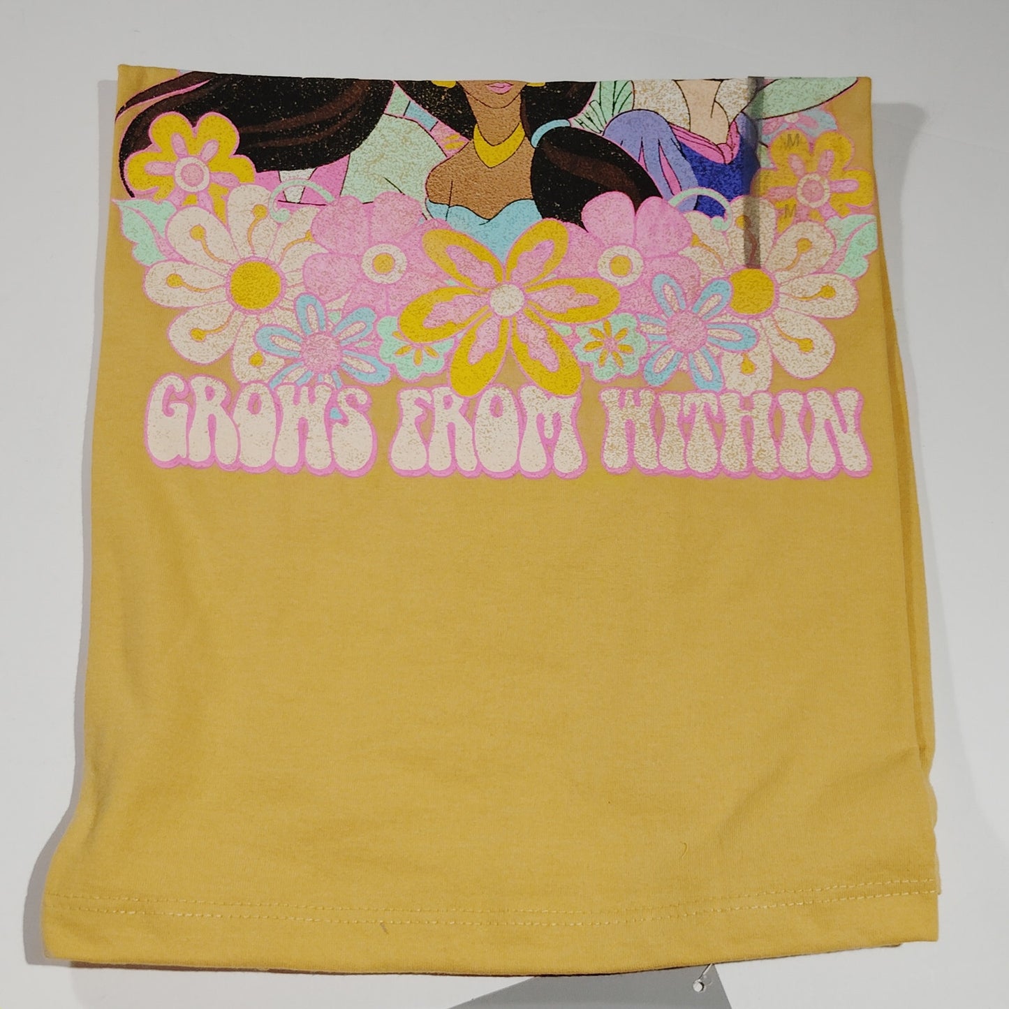 Disney Princess Kindness Graphic T-Shirt – Mustard – Size M – Women’s