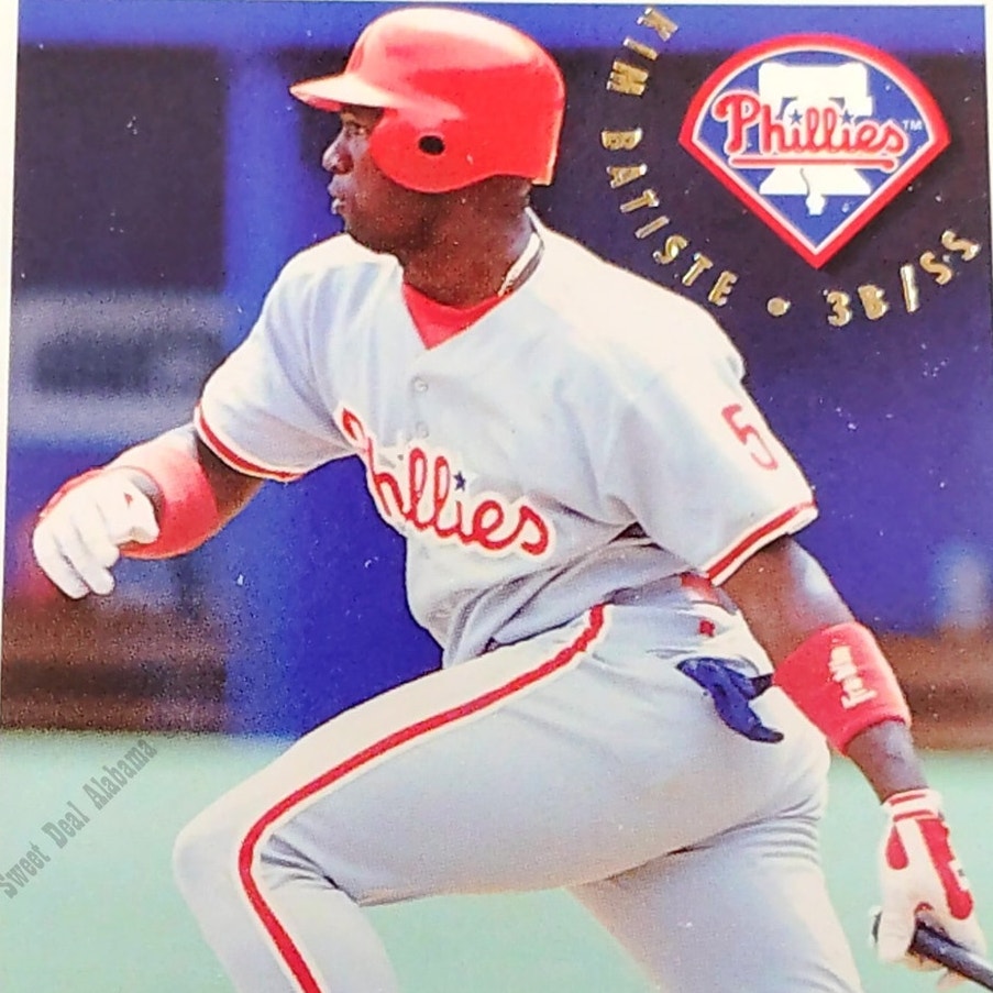 Kim Batiste, Philadelphia Phillies, #583, 1994 Fleer Baseball Collector's Card