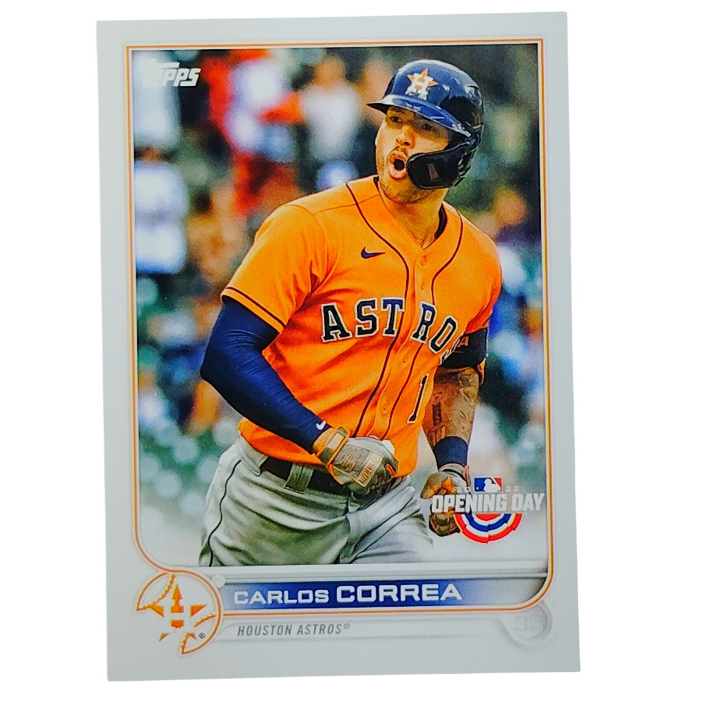 2022 Topps Opening Day #37 Carlos Correa Houston Astros Shortstop - VG/EX