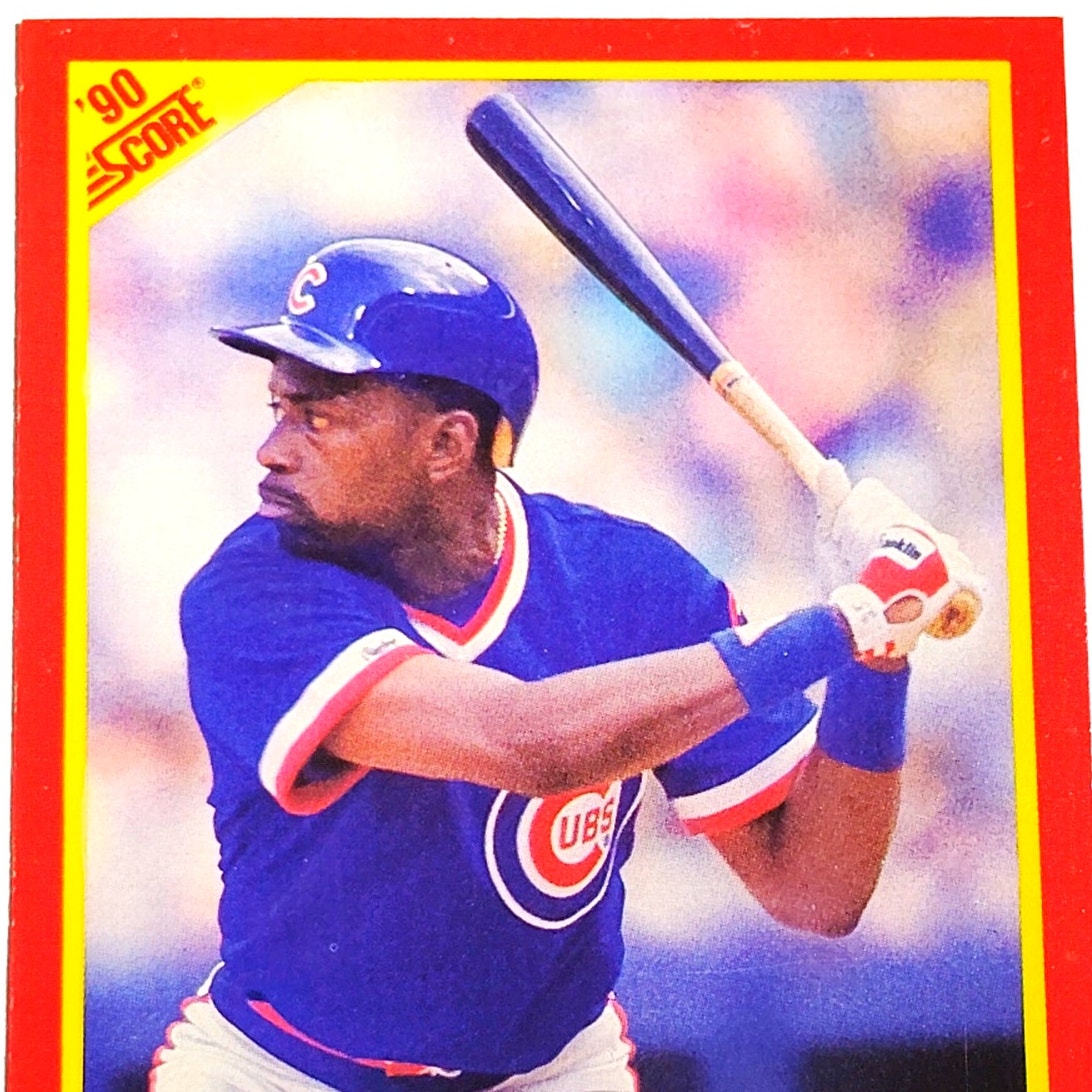 1990 Score Marvell Wynne #337 Chicago Cubs Outfielder MLB Baseball EX