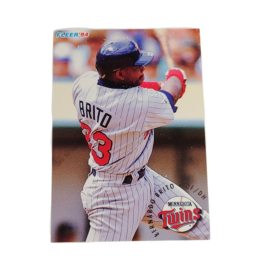 Bernardo Brito, Minnesota Twins, #200, 1994 Fleer Baseball Collector's Card