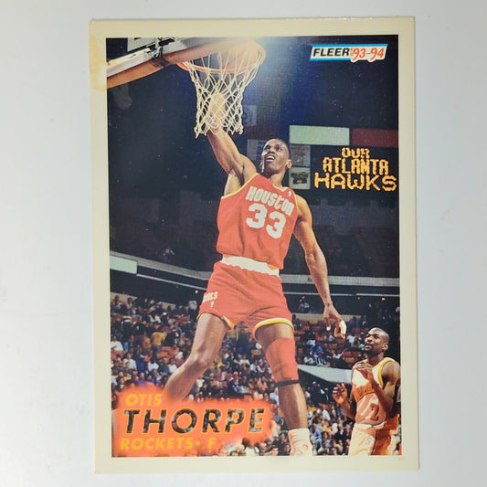 1993-94 Fleer Otis Thorpe #81 Houston Rockets Power Forward NBA Card
