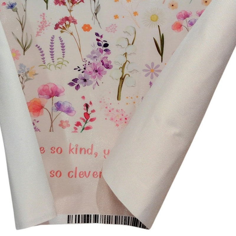 Never Be So Kind Canvas Print Poster – 12x16" Unframed, Floral Quote Wall Art, Pink Aesthetic