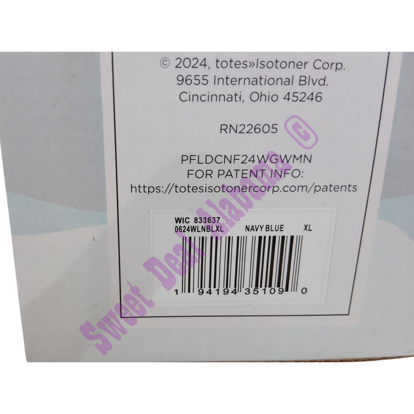 Totes Women's Cozy Memory Foam Slippers, Size XL (9-10) , Navy Blue #35109