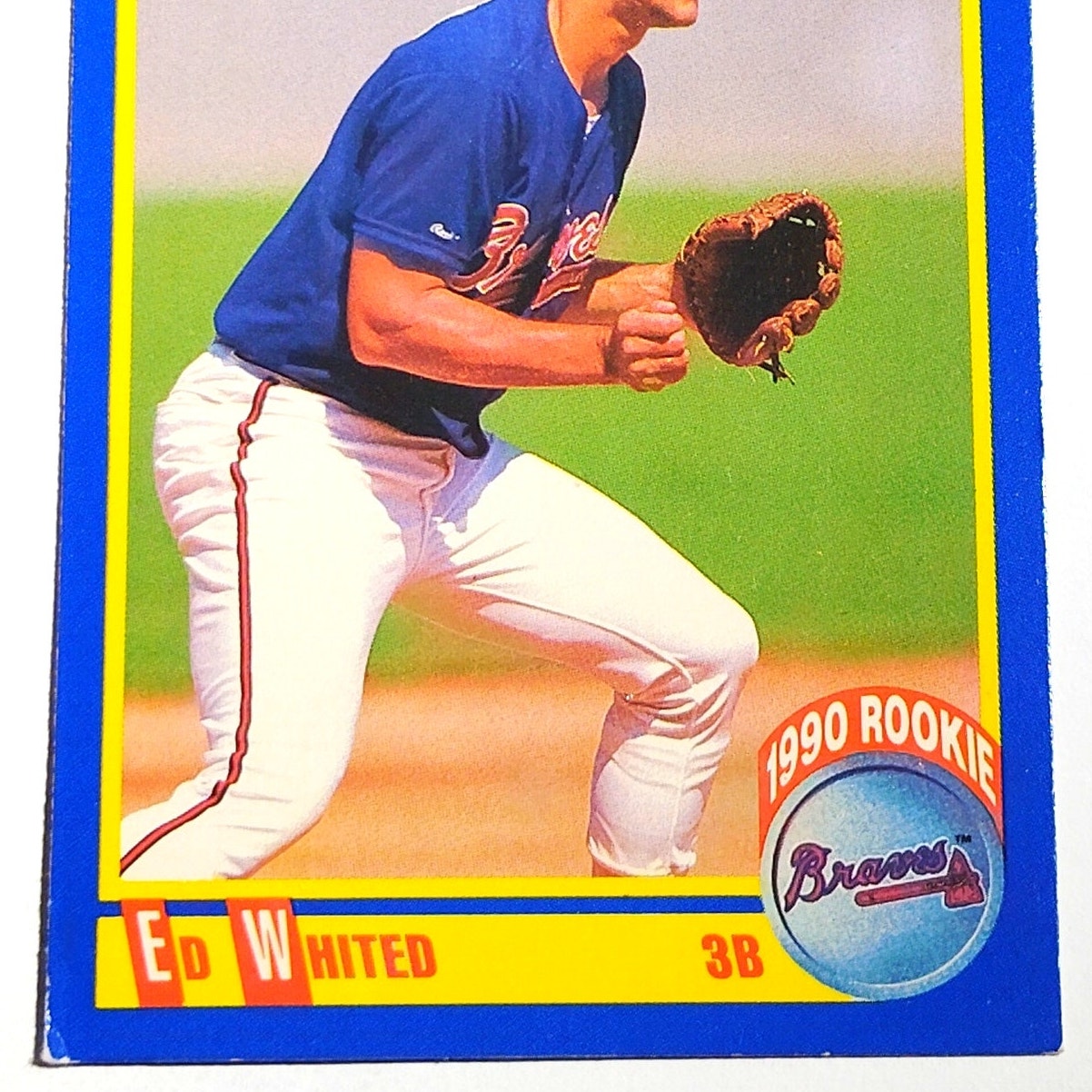 1990 Score Ed Whited RC #644 Atlanta Braves Outfielder Rookie MLB Baseball EX
