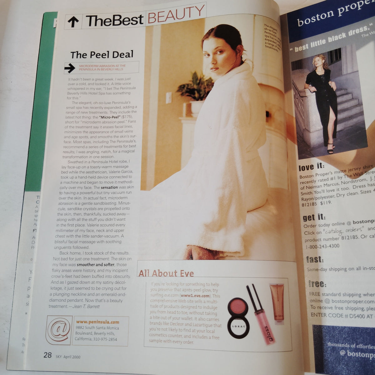 Delta SKY In-Flight Magazine April 2000 - Patricia Arquette, Hal Sutton, Santana