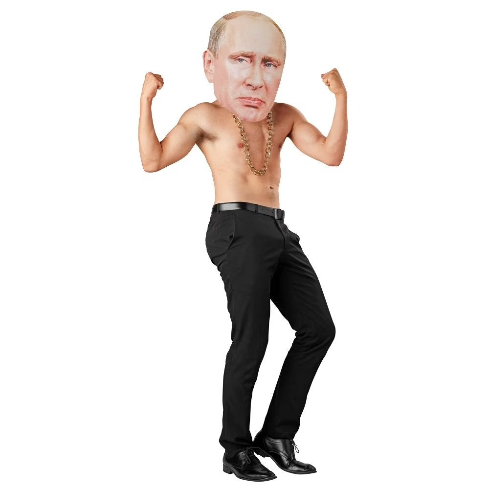Vladimir Putin, Mr. Russia Mask - Foam Costume Head, 18.5" x 12.5" x 1.5"