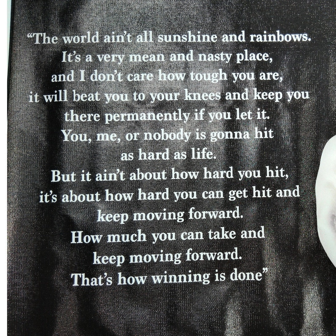 Rocky Balboa Motivational Quote Poster – Boxing Wall Art Print 18x12" (Unframed)