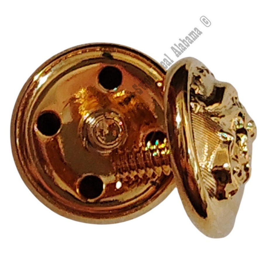 2 USMC Gold Globe and Anchor Screw Mount Buttons, Size: 28 Ligne, Approx 11/16"D