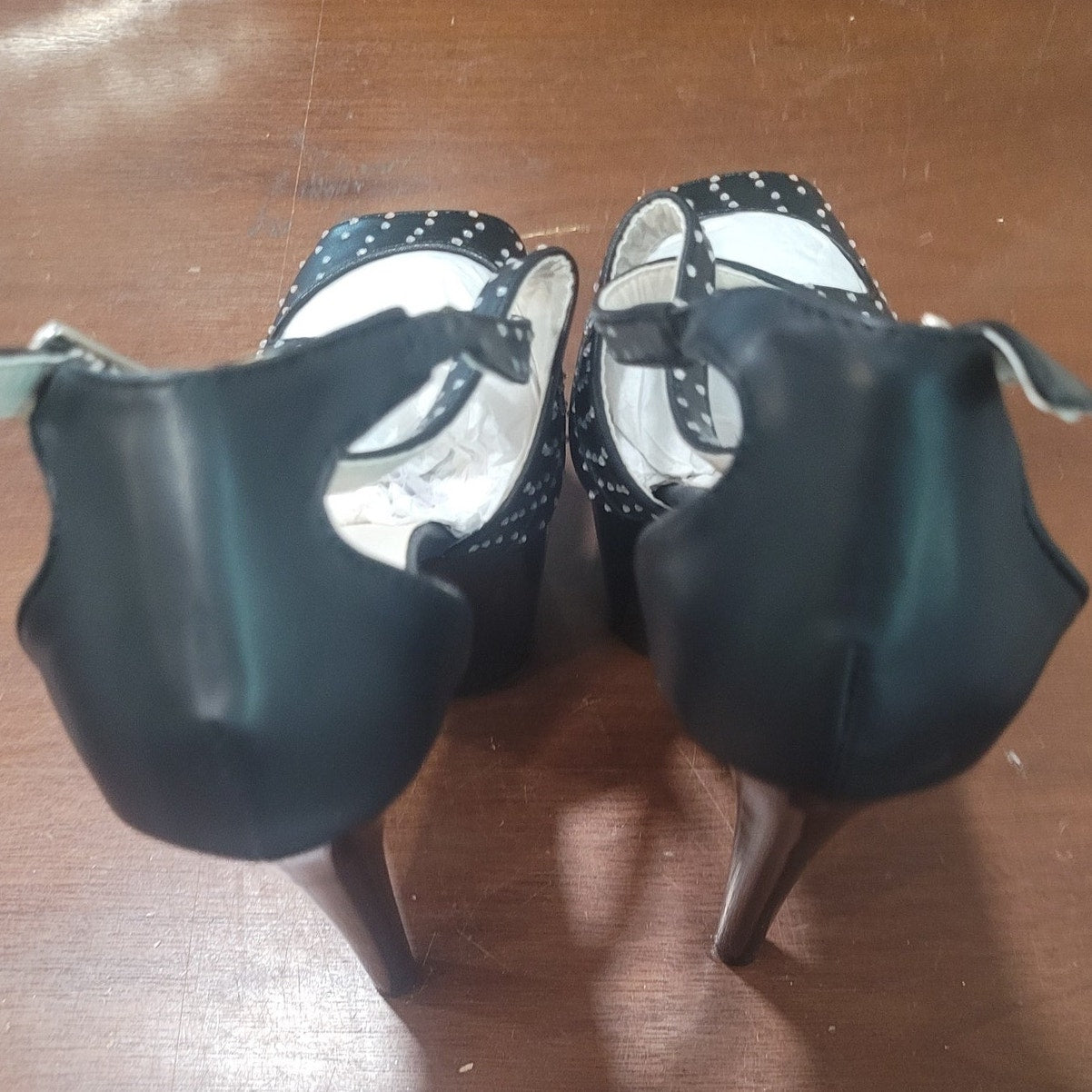 Ellie Shoes Women’s Black Platform Stiletto with Studs – 709-WICKED, Size 7