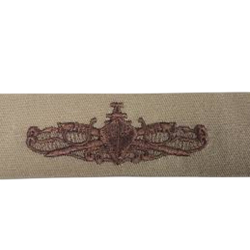 U.S. Navy Surface Warfare Officer (SWO) Subdued Embroidered Patch 3.25" x 1.25"