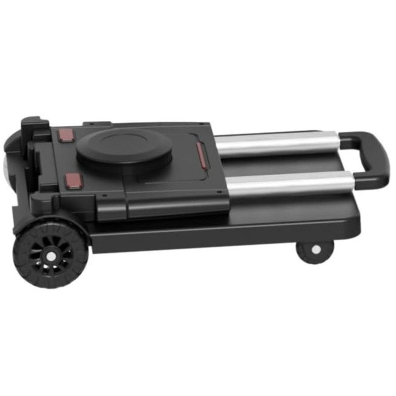 HD Folding Trolley Cart, 220 lb Cap., 4 Wheels, Bungee Cord, Telescopic Handle