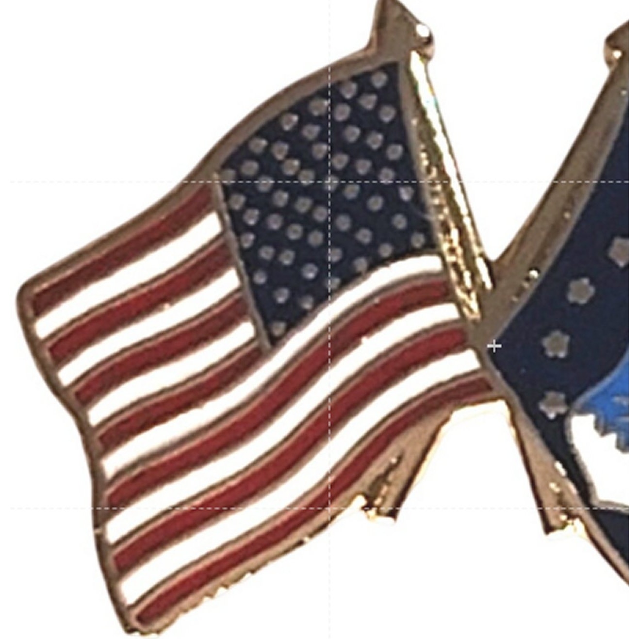 US Air Force American Flag Novelty Biker Jacket Hat Lapel Pin 1" × 3/4"
