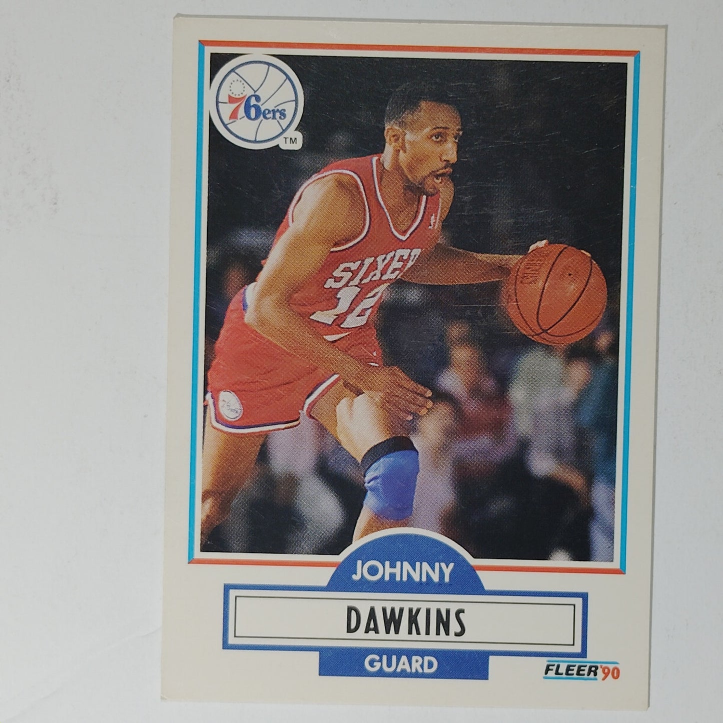1990 Fleer Johnny Dawkins #141 – Philadelphia 76ers – Guard – NBA Card