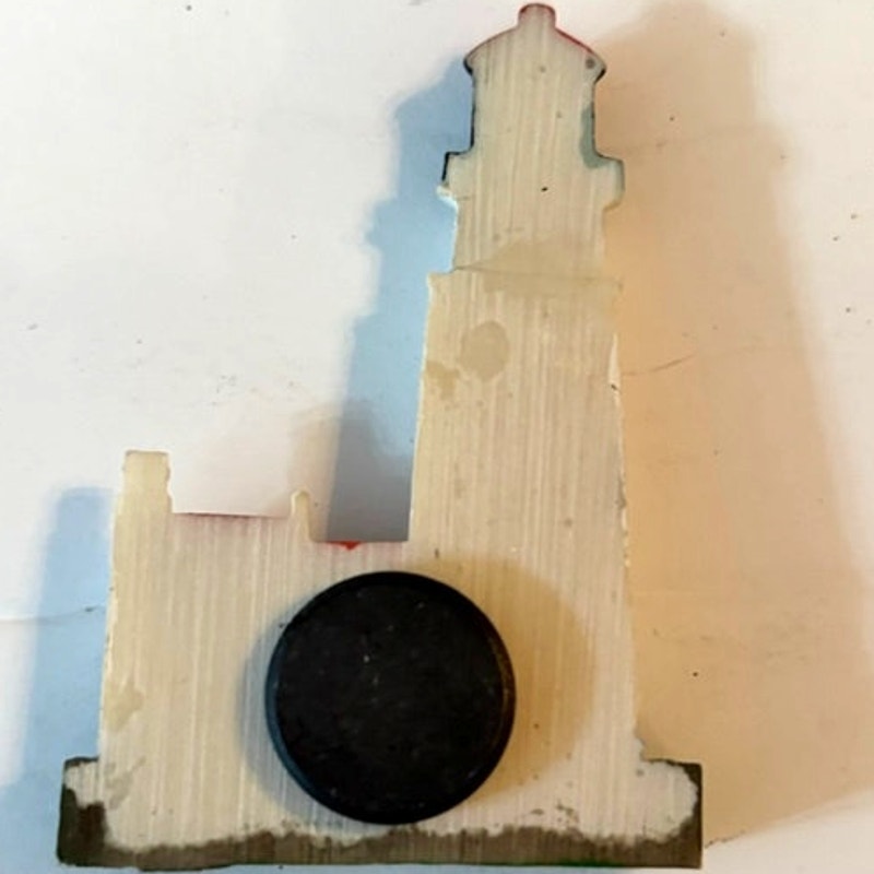 Heceta Head Lighthouse OR 3D Resin Fridge Magnet Coastal Landmark 2.875x1.875