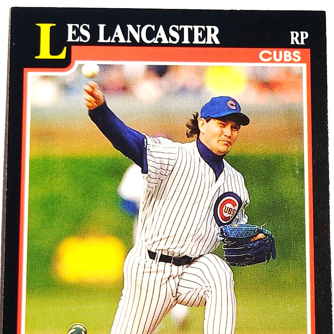 1991 Score Les Lancaster #293 Chicago Cubs Relief Pitcher MLB Baseball Card NM