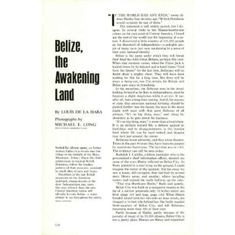 National Geographic Magazine January 1972, New Zealand, Belize, Everglades &More