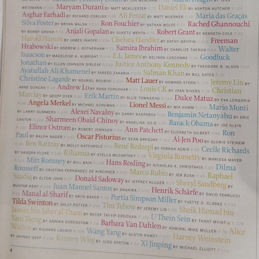 TIME Mag April 30 2012 100 Most Influential People -Obama Clinton Buffett Tebow