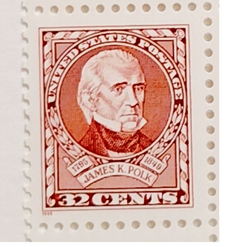 Block of 4 – 1995 USA 32¢ James K. Polk MNH Scott 2587 Plate Block