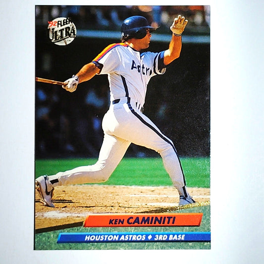 1992 Fleer Ultra Ken Caminiti #200 Houston Astros 3rd Base -Rainbow Jersey VG/EX