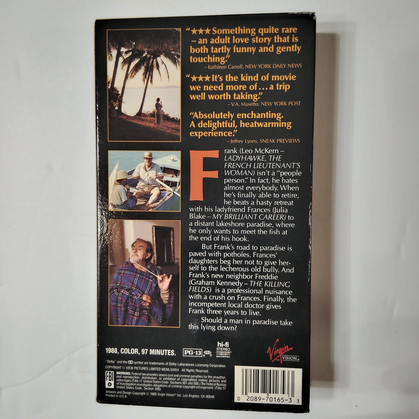 Travelling North VHS 1989 Leo McKern Julia Blake Graham Kennedy Australian Drama
