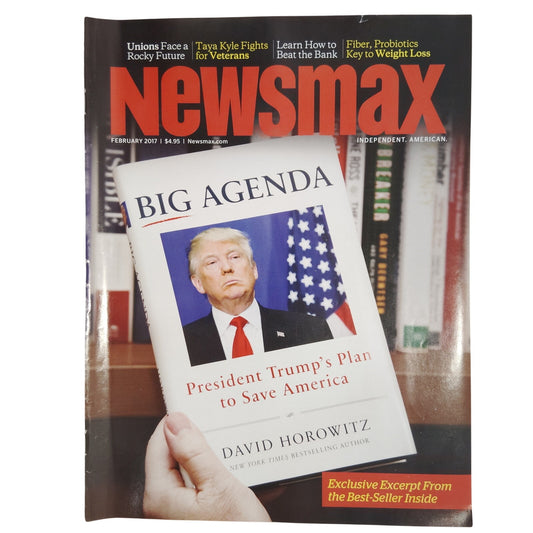 Newsmax Magazine February 2017 Trump's Big Agenda Cover Collectible