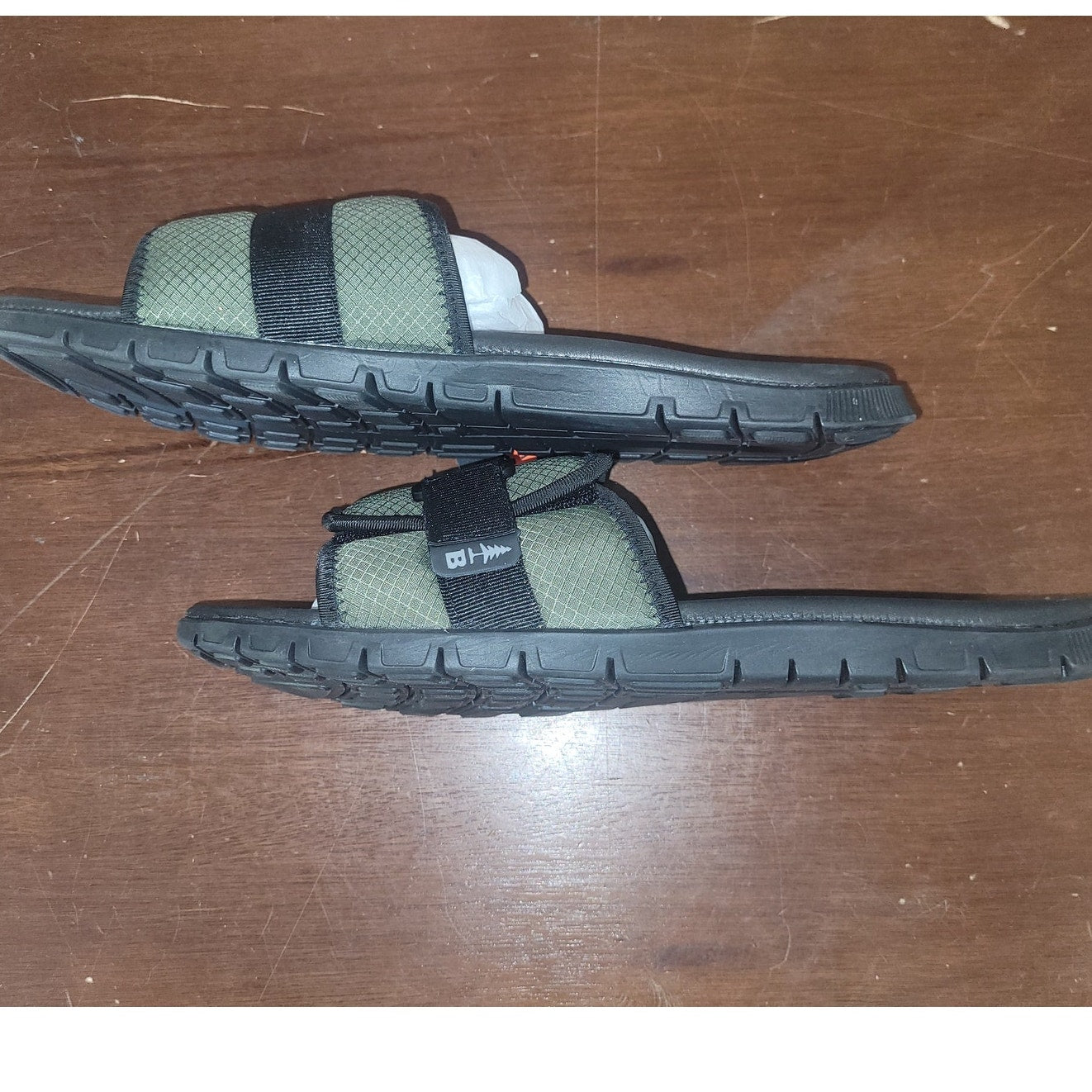 BASS OUTDOOR Men’s TOPO Utility Sandal Boat Shoe – Deep Lichen Green, Size 11.5