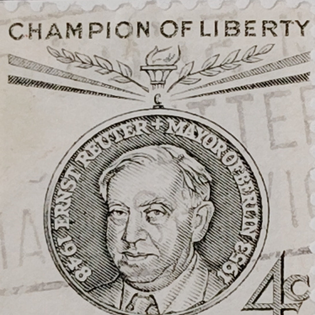 1959 Scott #1136 – 4¢ Ernst Reuter / Champion of Liberty – Canceled