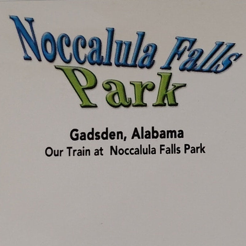 VTG Noccalula Falls Park Train Postcard Gadsden AL Miniature Railway NOS
