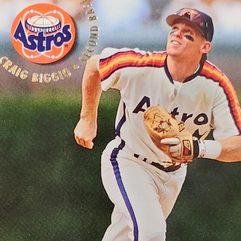 Craig Biggio, Houston Astros, #485, 1994 Fleer Baseball Collector's Card