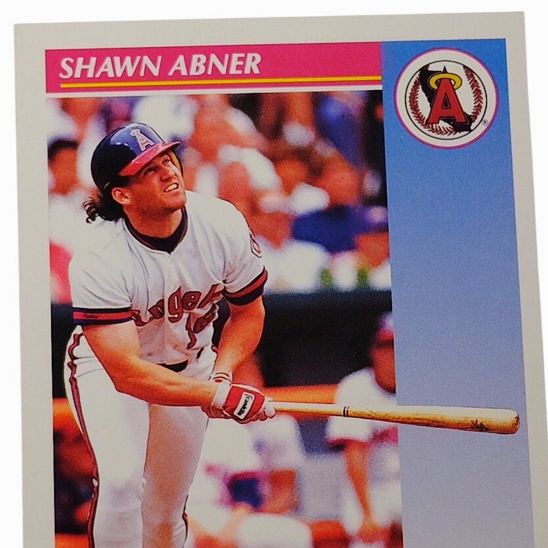 1992 Score Shawn Abner #616 California Angels Center Fielder MLB Baseball NM