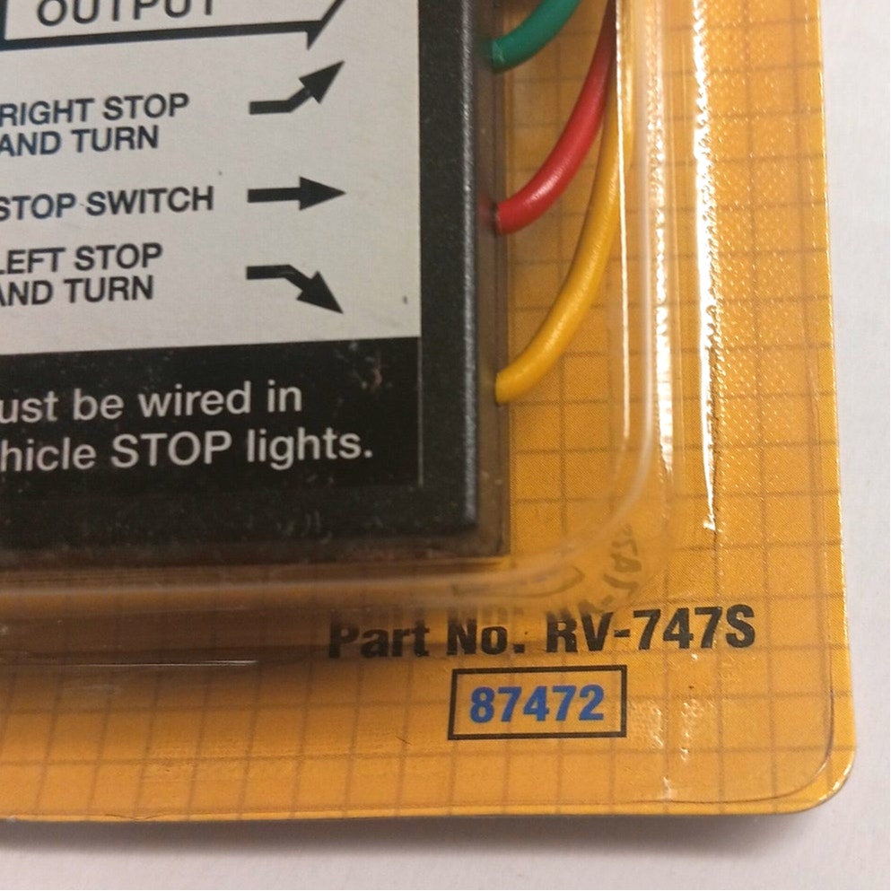 Acar RV-747S 2-to-3 Wire Tail Light Converter Solid State for RV Towing