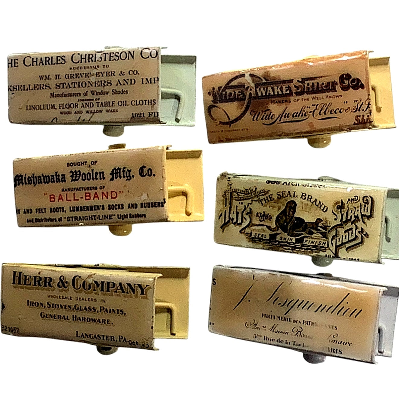 6 Vintage Sewing Clips From The 1980's, Embroidery Sewing Needs & More 2" x 3/4"