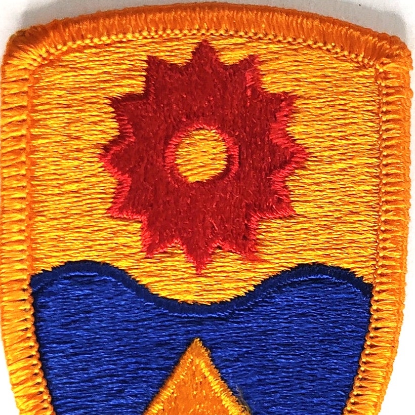 US Army 49th Military Police Brigade Novelty Patch 3" × 2" Sew‑On, Embroidered