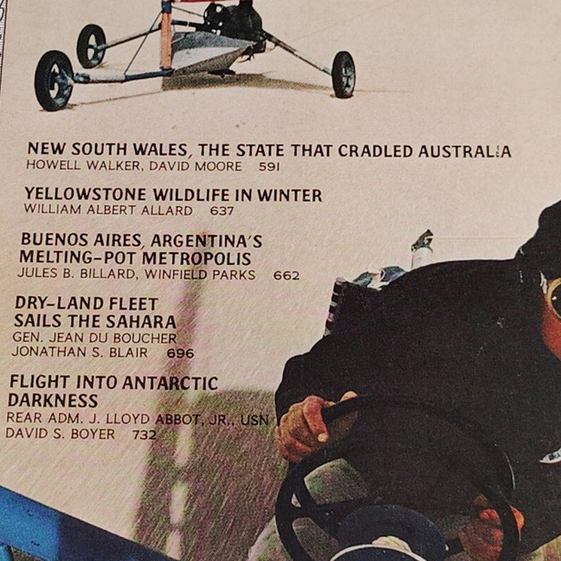 National Geographic November 1967  Yellowstone, Buenos Aires & Antarctic Flights