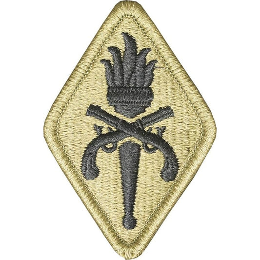US Army Military Police School Patch OCP Scorpion Hook Back 3" × 2"