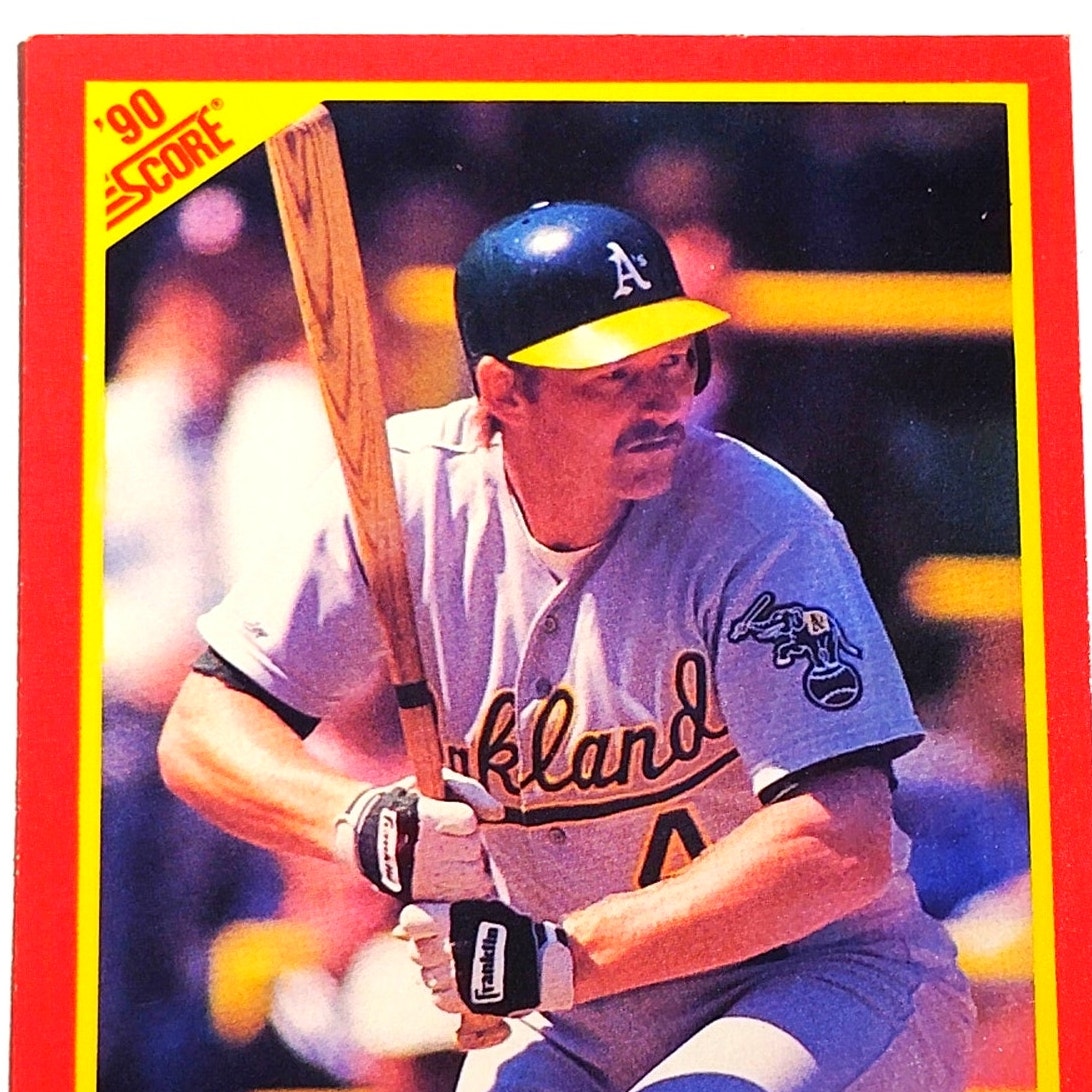 1990 Score Carney Lansford #296 Oakland Athletics Third Baseman MLB EX