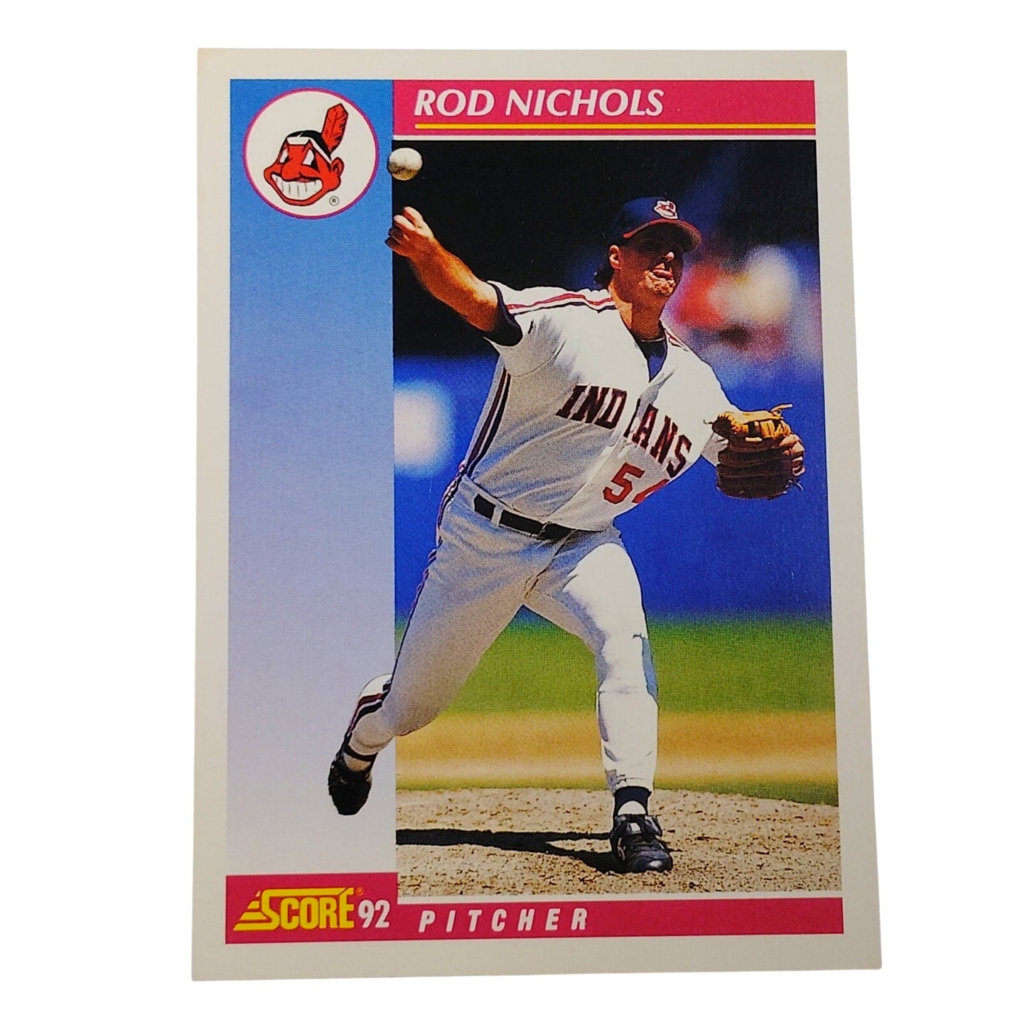 1992 Score Rod Nichols #559 Cleveland Indians Pitcher MLB Baseball NM