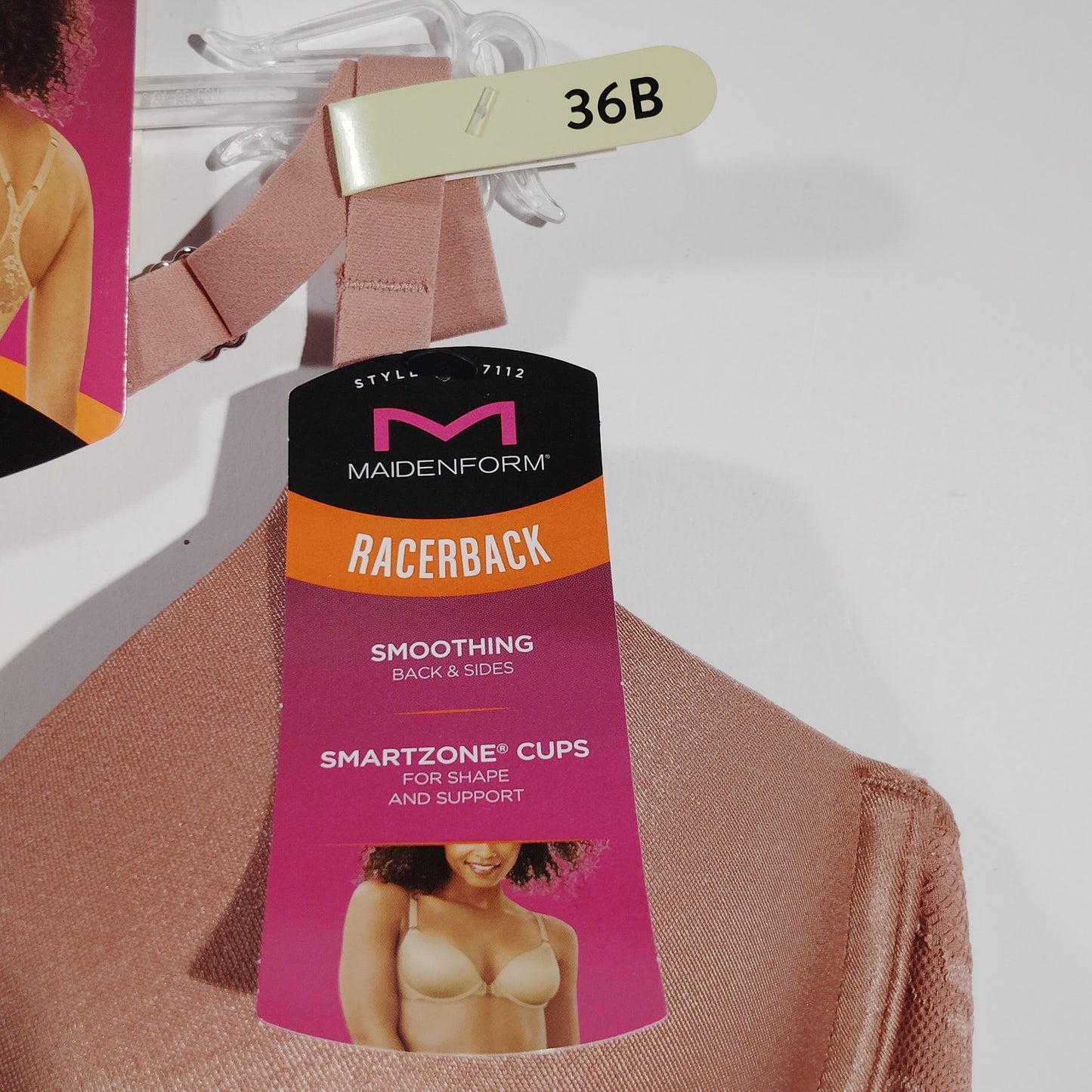 Maidenform One Fab Fit T-Shirt Bra – Misted Rose – Racerback – 36B – Women’s