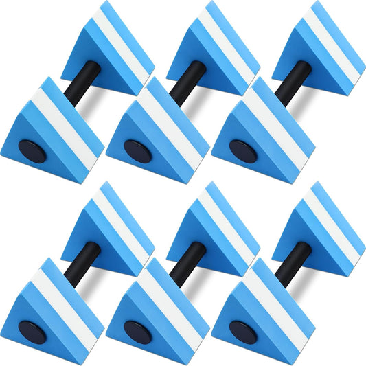 6 Pcs Triangular Water Dumbbells Foam Aqua Barbells Pool Exercise for Adults