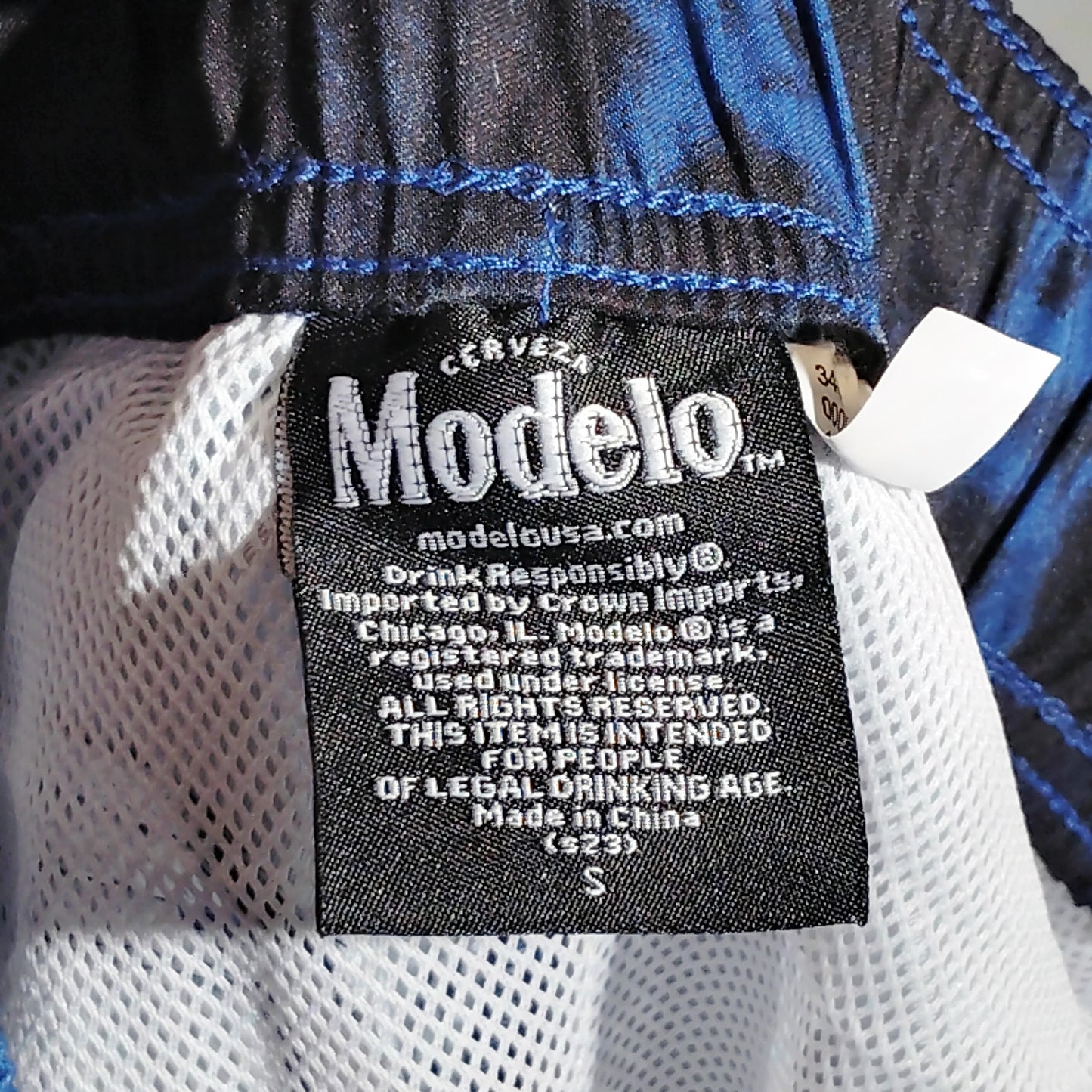 Modelo Especial Men’s Elastic Board Swim Shorts – Small – Dark Blue