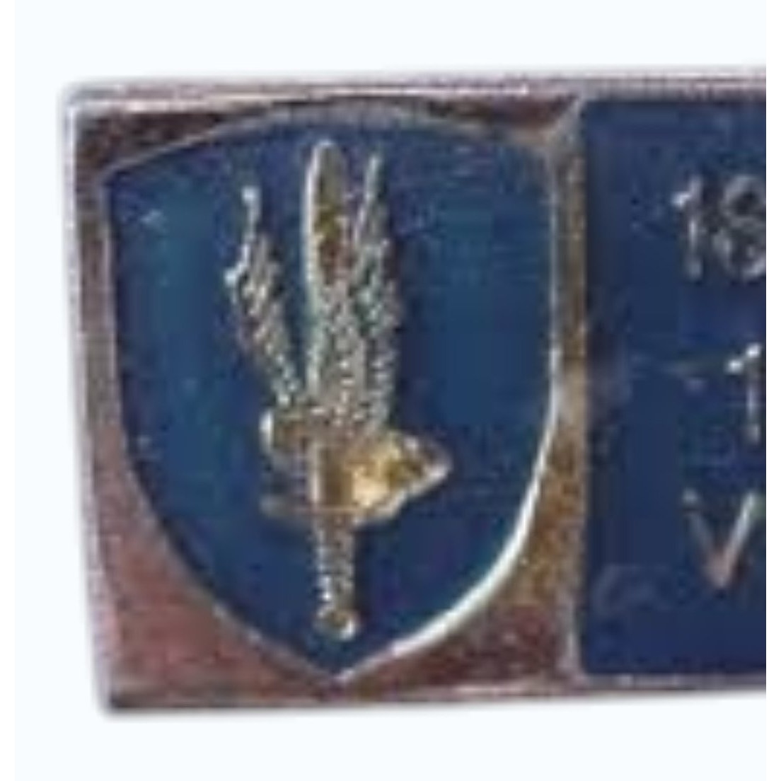 1st Aviation Brigade Vietnam Novelty Hat Lapel Pin 1" × 1/2" Vintage NOS