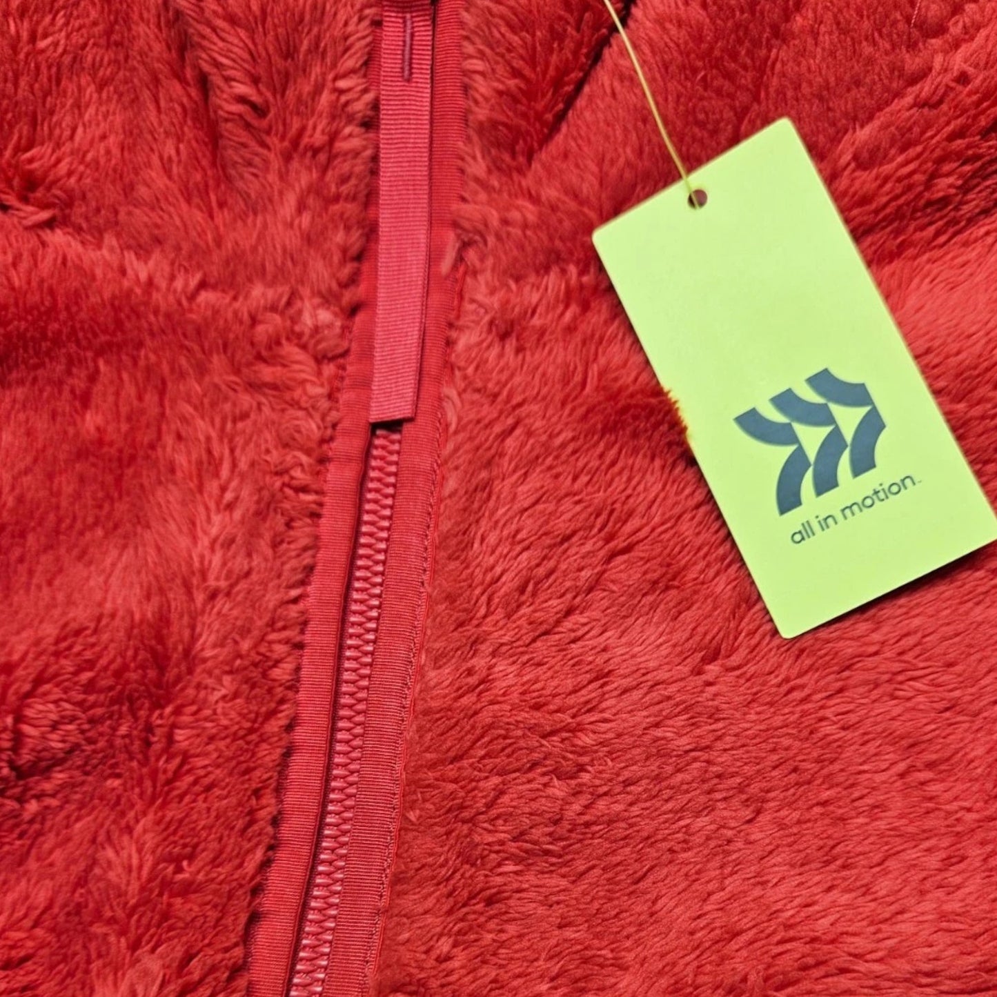 All in Motion High‑Pile Fleece 1/2‑Zip Pullover – Coral Lava – Women’s 3X