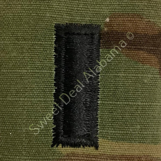 U.S. Army 1st Lieutenant (O-2) OCP Rank Slip-On Insignia, Multi-Camo, 2" x 1.75"