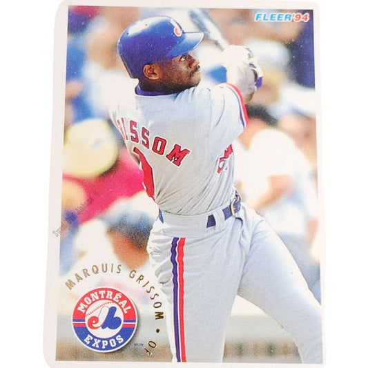 Marquis Grissom, Montreal Expos, #540, 1994 Fleer Baseball Collector's Card