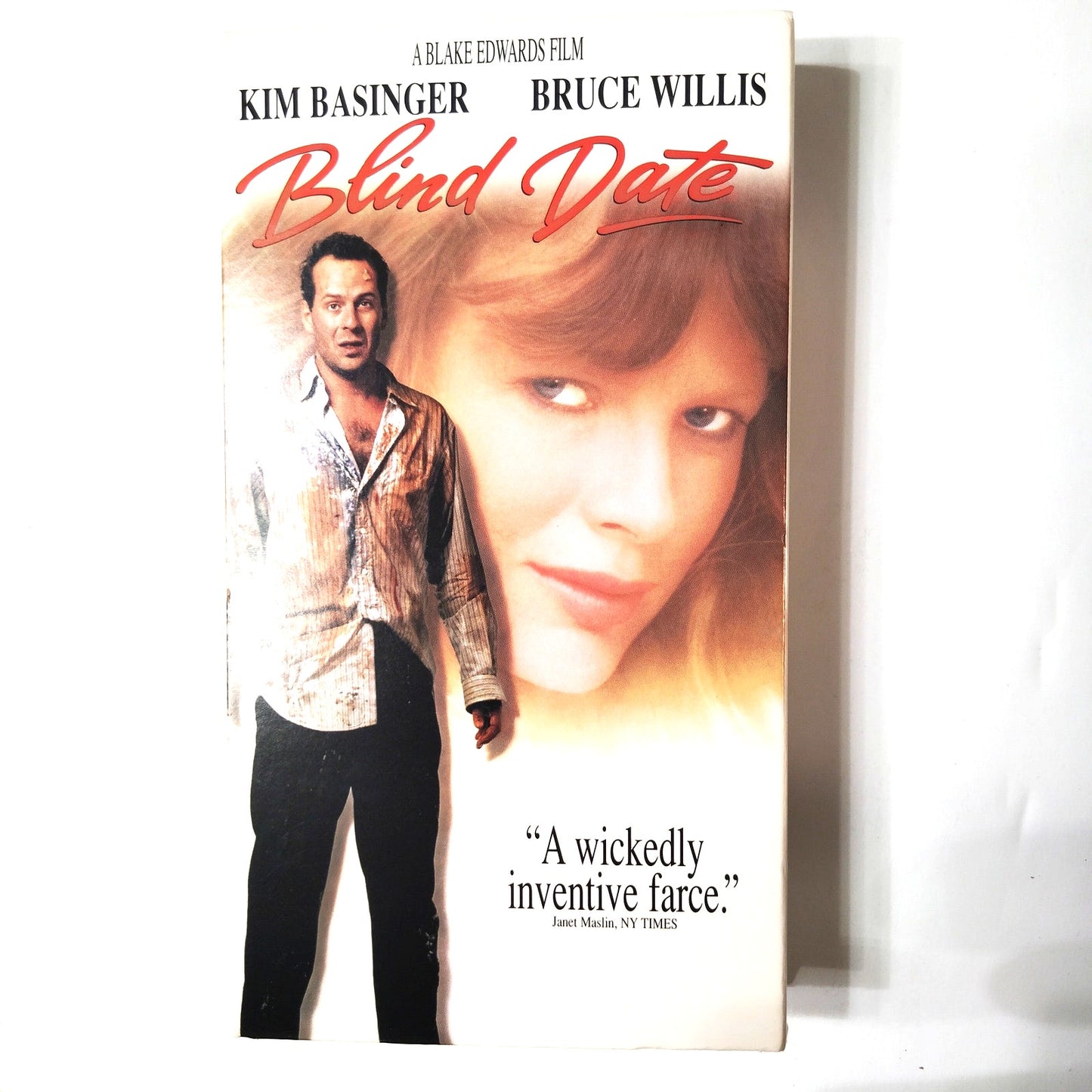 Blind Date VHS 1996 Bruce Willis Kim Basinger Comedy Blake Edwards Sony