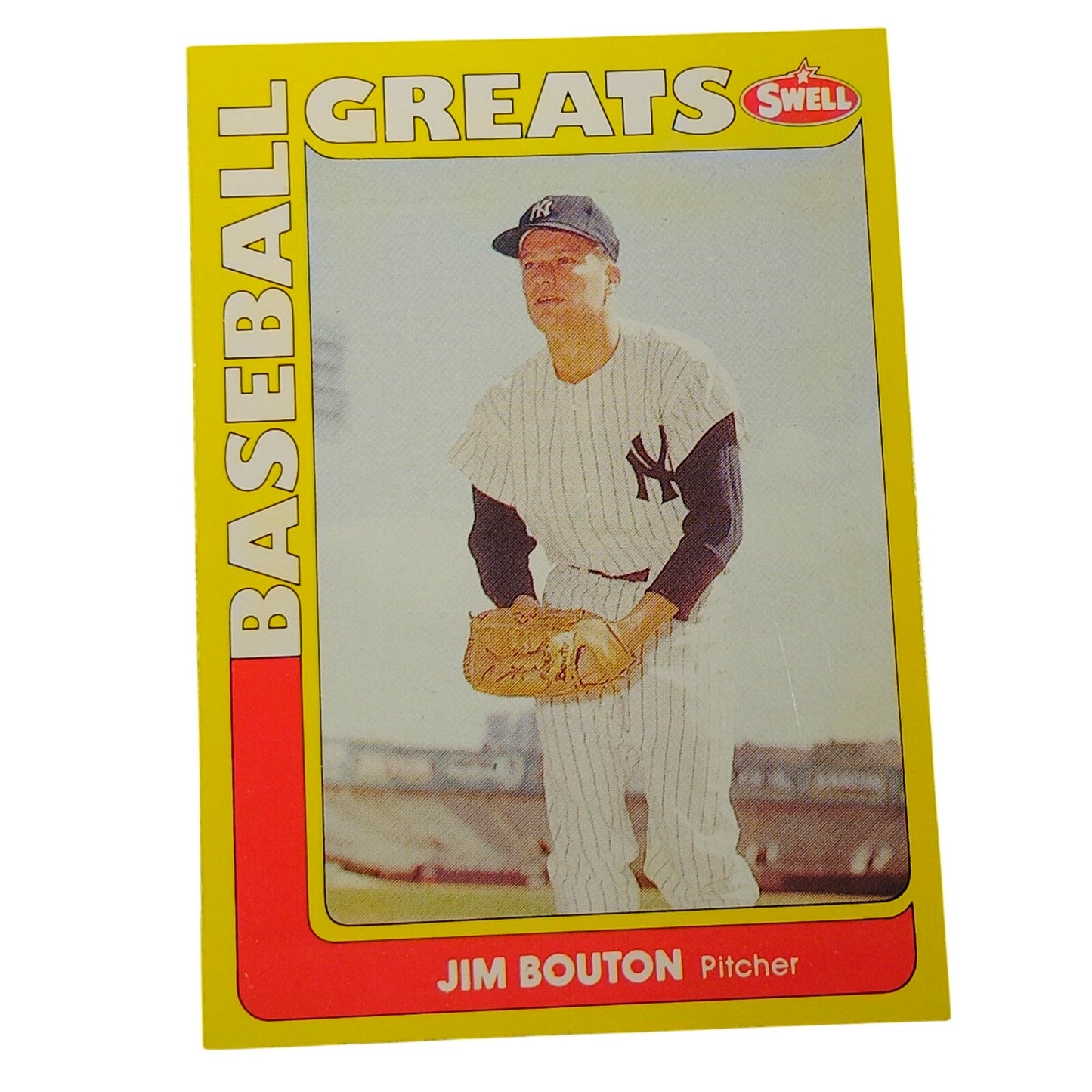 1990 Swell Baseball Greats Jim Bouton #123 New York Yankees Pitcher NM