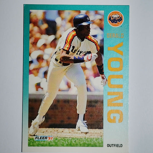 1992 Fleer Gerald Young Card #446 Houston Astros VG/EX