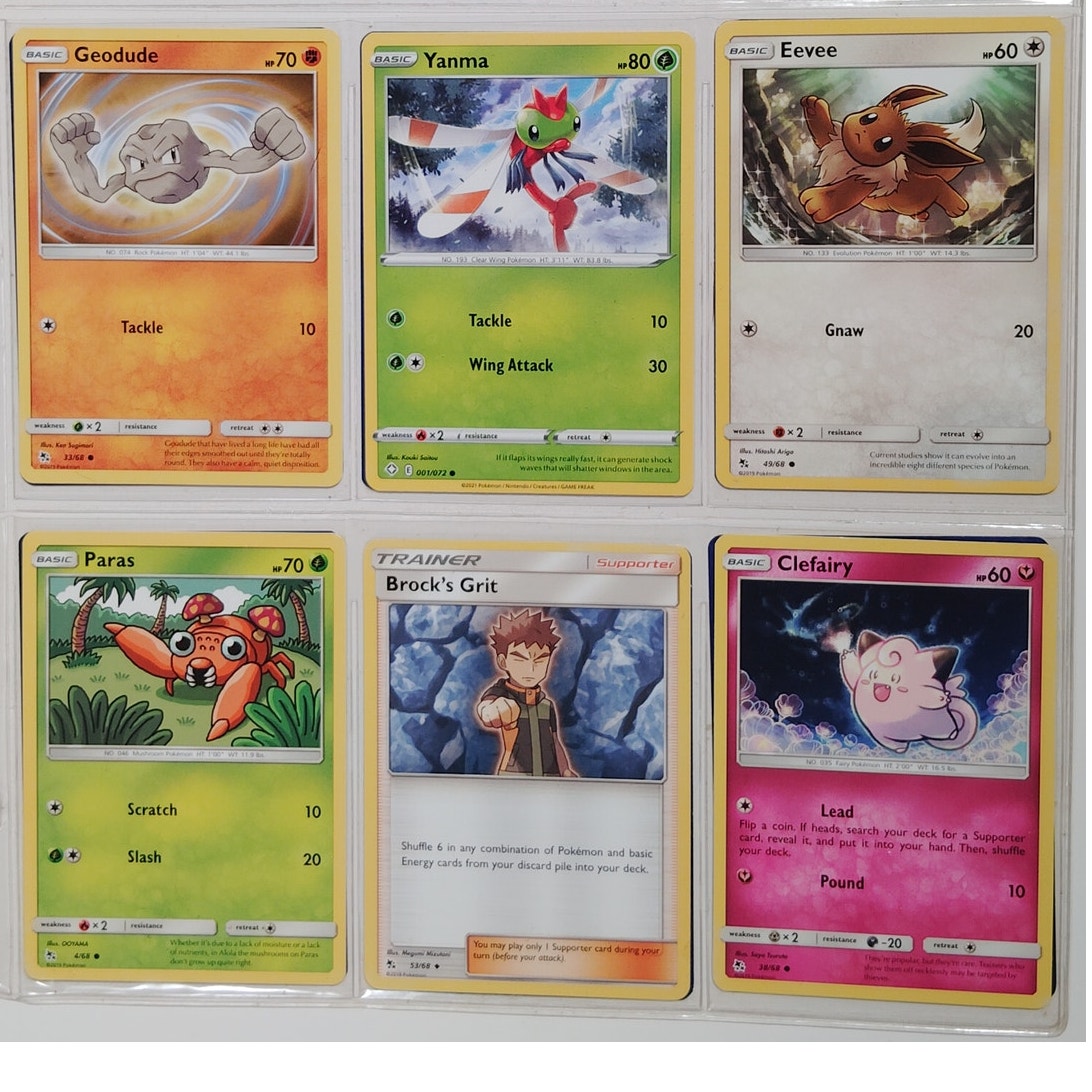 18 Random Pokémon Cards Pictured, Actual Photos Provided
